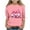 Pink, variant on BRGZLK Girls Pink Ribbon 3/4 Sleeve T-Shirts Kids Breast Cancer Awareness Shirt Loose Round Neck Tunic Top Black 3-4 Years