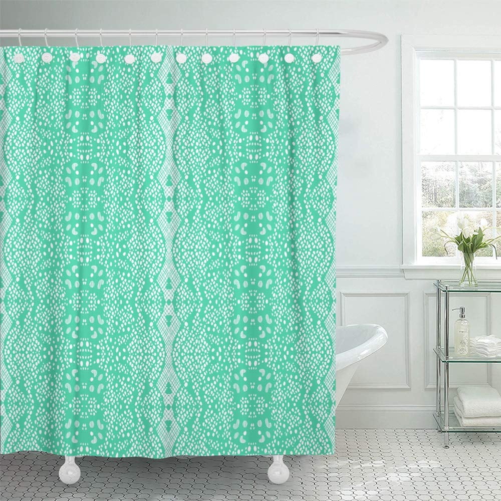 PKNMT Green Classic Lace Mint Color Complexity Contour Delicate Drawing