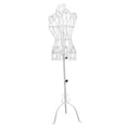 thumbnail image 4 of yotijay Female Mannequin Adjustable Height Iron with Tripod Base Torso Half Body Manikin White, 4 of 9