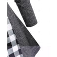 thumbnail image 4 of Camiseta Talla Extra a Cuadros Espacio Teñido Rosegal  Mangas largas de talla grande, 4 of 5
