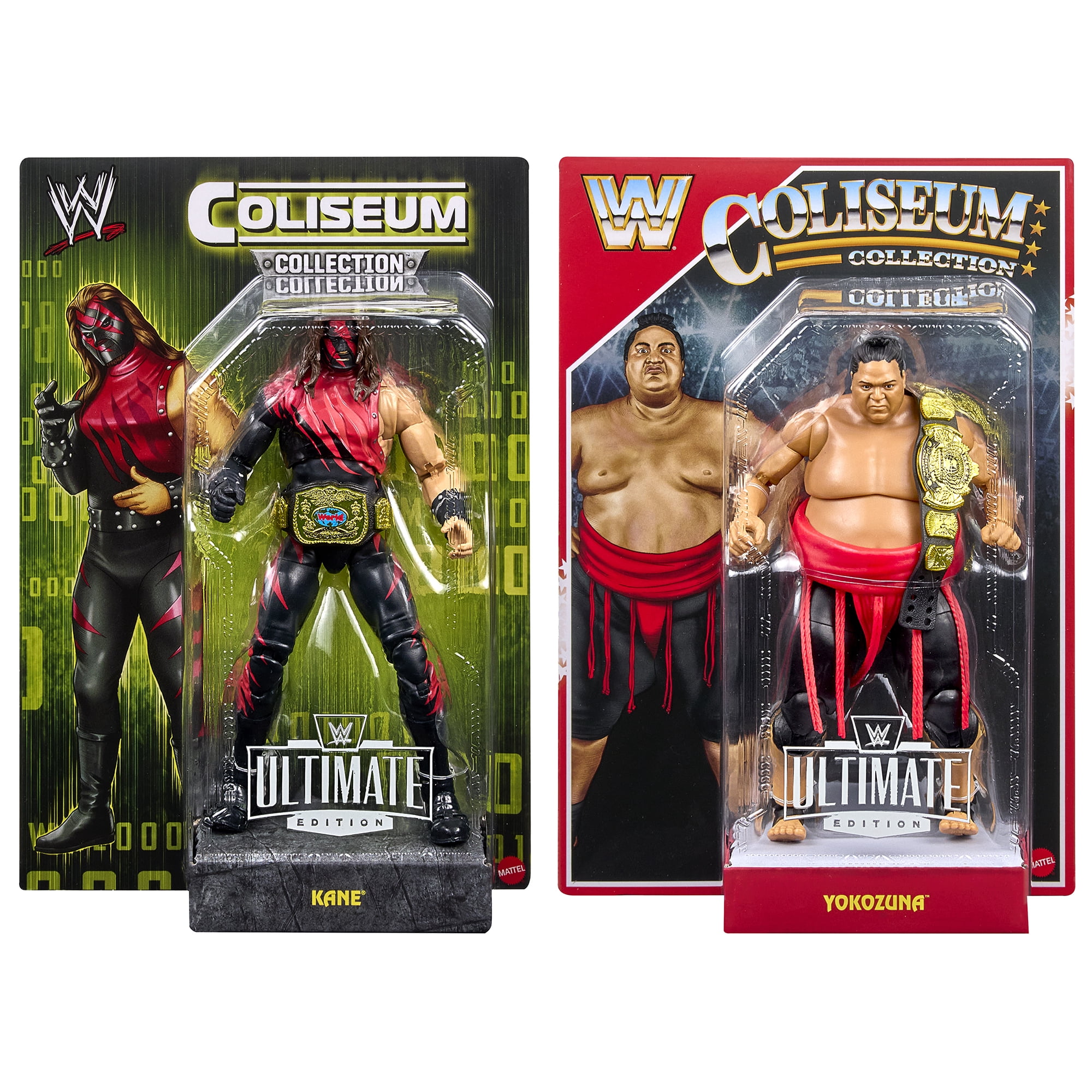 WWE Coliseum Collection (Kane & Yokozuna) Ringside Exclusive - (Set of 2) Mattel