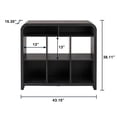 thumbnail image 4 of Better Homes & Gardens Juliet 6 Cube Storage Organizer, Black Finish, 4 of 6