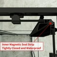 thumbnail image 3 of Sunny Shower Sliding Shower Door 36 in.D x 36 in. W x 72 in. H in Black Check with Shower Base, 3 of 16