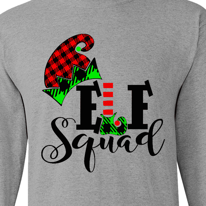 Inktastic Cute Elf Squad Long Sleeve T-Shirt