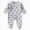 A108-Newborn Bodysuit-Grey, variant on 1-3 Months Preemie Footed Sleeper Gown With Mitten Cuffs Cotton Side Baby Footed Print Infant Play For 0 6 Months Toddler Crawling Clothes Newborn Baby Clothes