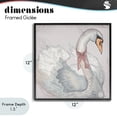 thumbnail image 4 of Stupell Industries Traditional Subdued Classic Swan Black Framed Giclee Art, 12 x 12, by Elizabeth Medley, 4 of 8