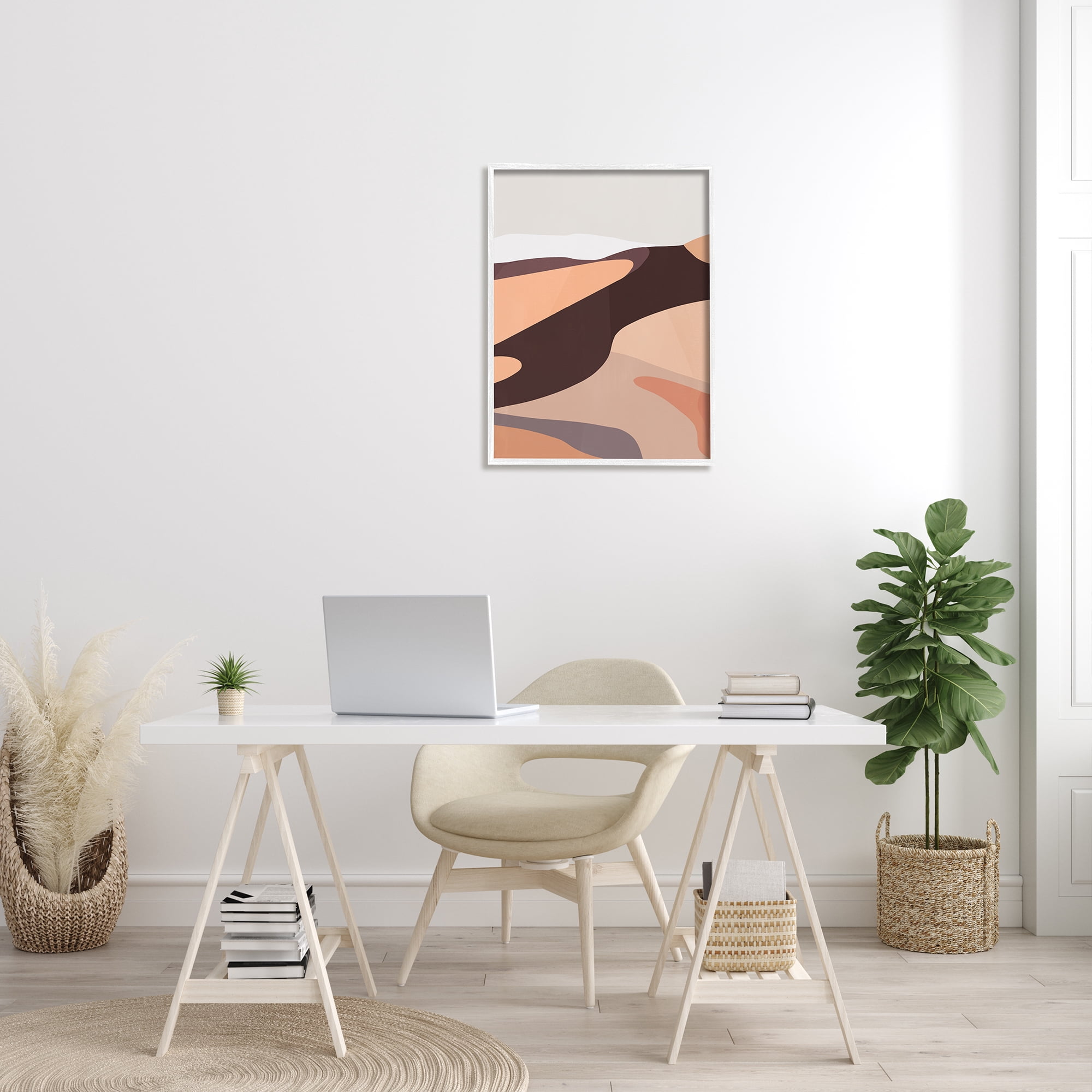 Stupell Industries Modern Desert Dune Abstraction Terracotta Sand Waves, 24 x 30, Design by Annie Warren