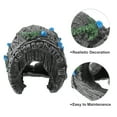 thumbnail image 3 of Aquarium Decorations Hollow Tree Trunk Ornament Resin Fish Accessories Gray Green Blue 3.15" Length, 3 of 7