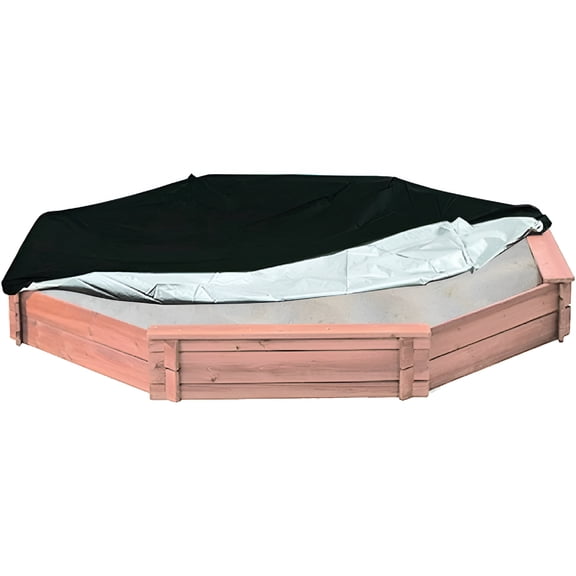 BESTSKY Outdoor Octagon Sand Box Cover Heavy Duty Waterproof Tight Replacement Cover for 84" X 78" x 9" Octagon Sandbox with Elastic Hem 6.5 ft x 7 ft 84" X 78" x 9"