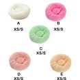 thumbnail image 2 of Ruiboury Double Filler Cotton Fury Surface - Elasticity Supported Round Rug Light Pink S(40*40), 2 of 6