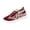 01#Red, variant on Women Leopard Print Fly Knit Sneakers, Lightweight Breathable Lace Up Walking Trainers Non Slip Thick Rubber Sole Daily Casual Shoes