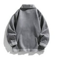 thumbnail image 5 of Maoxin Jackets for Men Vintage Warm Solid Color Zipper Pocket Long Sleeved Casual Jacket Gray XL, 5 of 7
