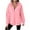 Pink, variant on gbyLJF Women's Oversized Half Zip Pullover Solid Color Long Sleeve Hooded Tops Casual Comfy Hoodie with Large Pocket Winter Sweatshirt for Women