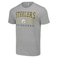 thumbnail image 2 of Men's Starter Heather Gray Pittsburgh Steelers Throwback Logo T-Shirt, 2 of 3