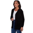 thumbnail image 3 of Alfred Dunner Womens Petite  Chenille Cardigan With Pockets, 3 of 6