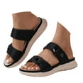 thumbnail image 2 of IUJSOY Flip Flops for Women Arch Support Thick Athletic Cushion Walking Sandals Rhinestone Slides, 2 of 8