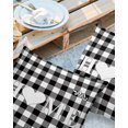 thumbnail image 2 of Pack of 2 Outdoor Pillow Covers, Farm Home Love on Black White Buffalo Plaid Waterproof Square Throw Pillowcase Cushion Decorative Pillow Covers for Couch Patio Tent, 18x18 in, 2 of 6