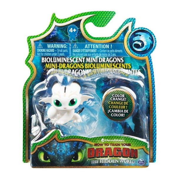 Mini Dragón Bioluminiscente Spin Master Cómo Entrenar a tu Dragón Furia Luminosa 6.2 Pulgadas