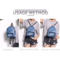 thumbnail image 3 of Bravo BTS Mini Backpack, Beautiful Fashion Design Casual Daypack, All Purpose Usage Bag 10" (Denim Blue), 3 of 6