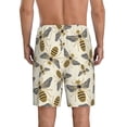 thumbnail image 3 of Kdxio Flying Bees1 Print Mens Sleep Shorts Bottoms Soft Comfy Pajama Wear Pants with Drawstring Pockets, 3 of 7