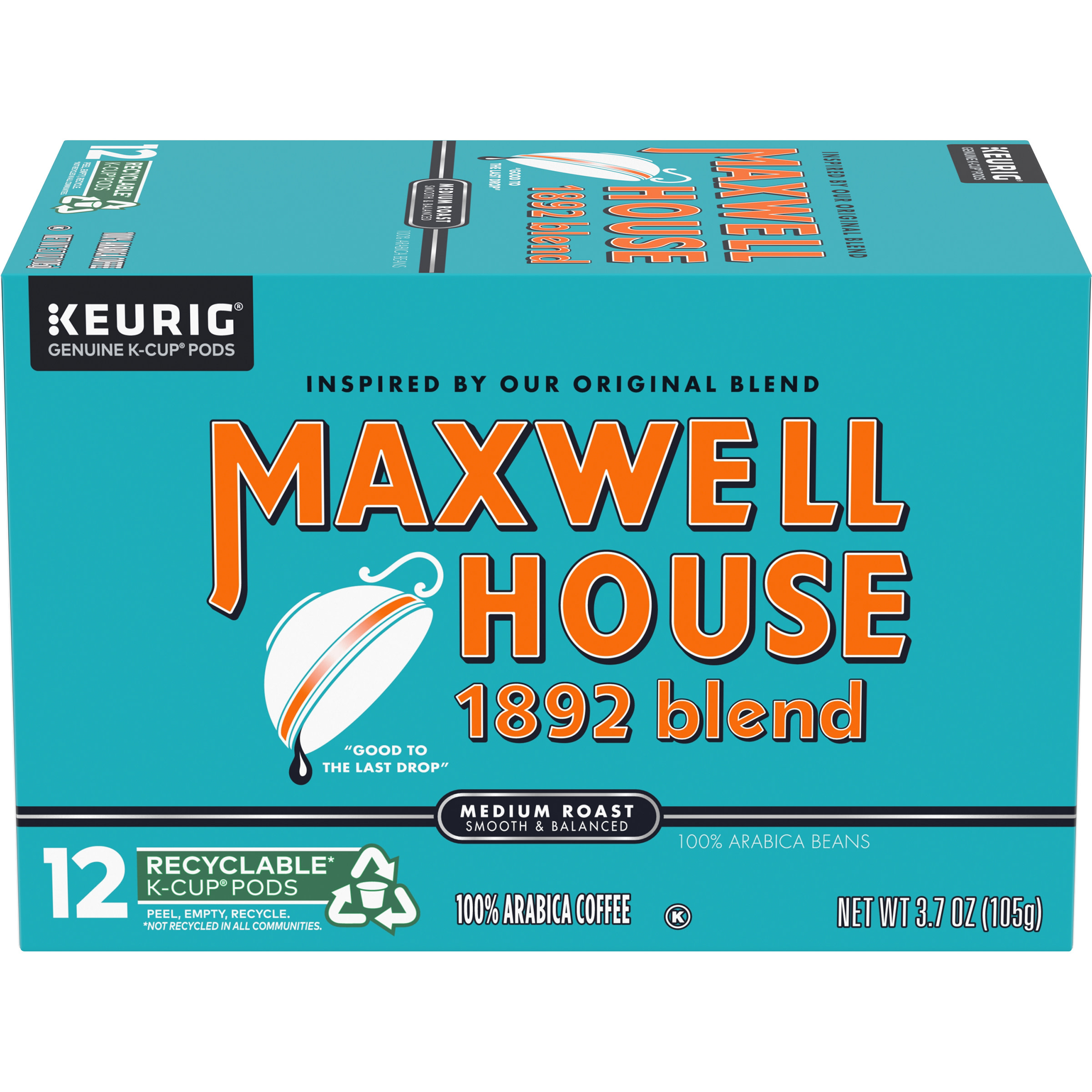 Maxwell House 1892 Blend Smooth Balanced Medium Roast K Cup Coffee Maxwell House 1892 Blend Smooth Balanced Medium Roast K Cup Coffee