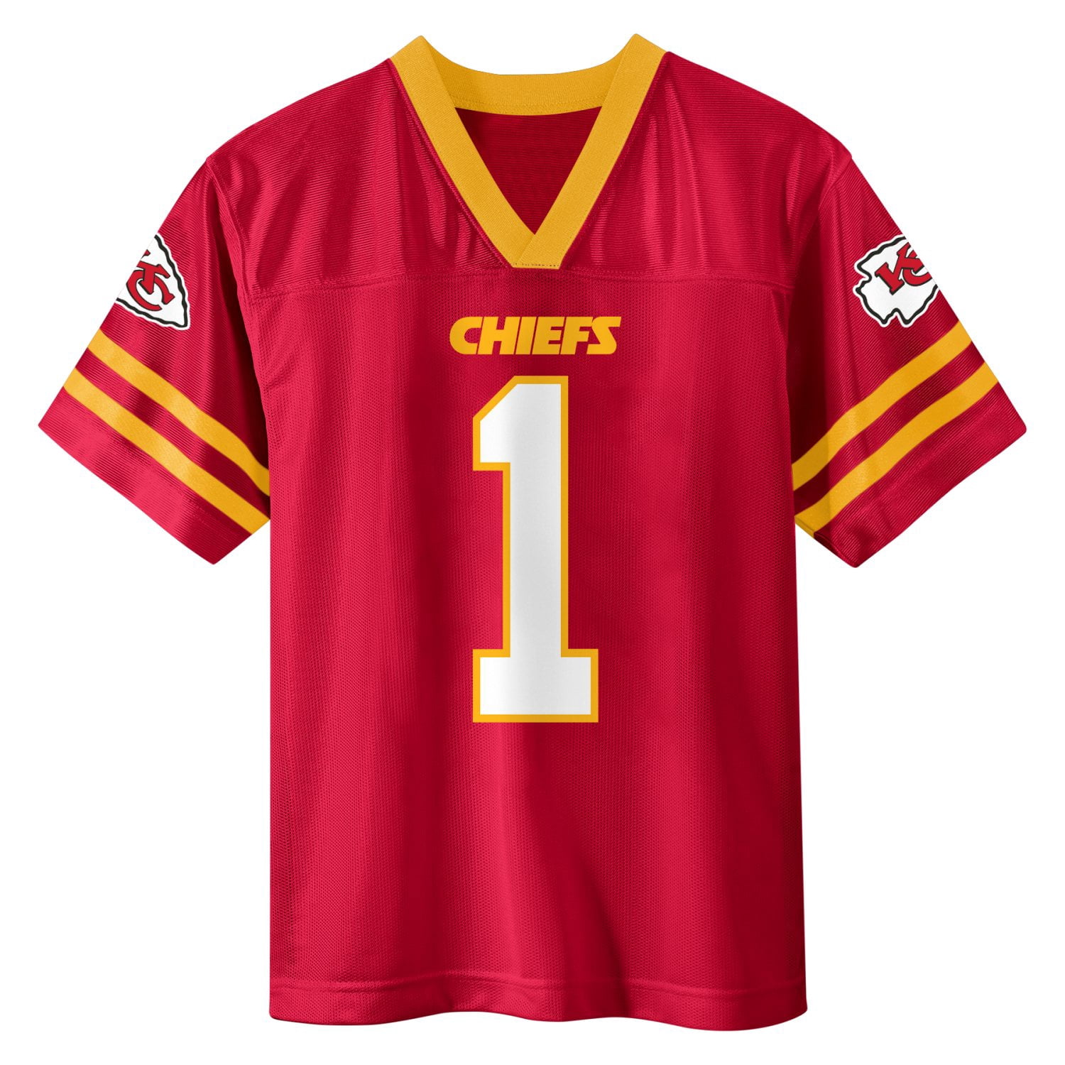 NFL KANSAS CITY CHIEFS Boys Jersey Game Day Fan Apparel -Worthy