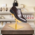 thumbnail image 4 of Estante de exhibición de Acero inoxidable dorado Soportes de exhibición de zapatos, 4 of 8