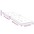 thumbnail image 4 of vidaXL Coussin de Chaise Longue Rouge (75+105)x50x4 cm, 4 of 5