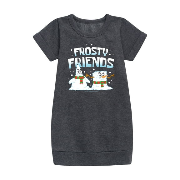 SpongeBob SquarePants - Frosty Friends - Toddler And Youth Girls Fleece Dress