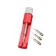 thumbnail image 3 of Herramienta para quitar eslabones de reloj, ajuste de correa de reloj, 3 pasadores adicionales, punzón para quitar pasadores de cadena Rojo, 3 of 9
