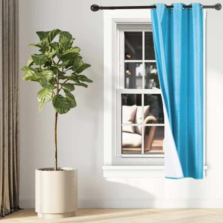 Gorgeous Home Linen Set of 2 Panels Noa Blackout Thermal Lined