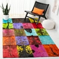 thumbnail image 2 of SAFAVIEH Studio Leather Johann Geometric Area Rug, Black/Multi, 8' x 10', 2 of 8