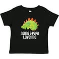thumbnail image 3 of Inktastic Nonna and Papa Love Me Boys Grandchild Dinosaur Boys Baby T-Shirt, 3 of 5