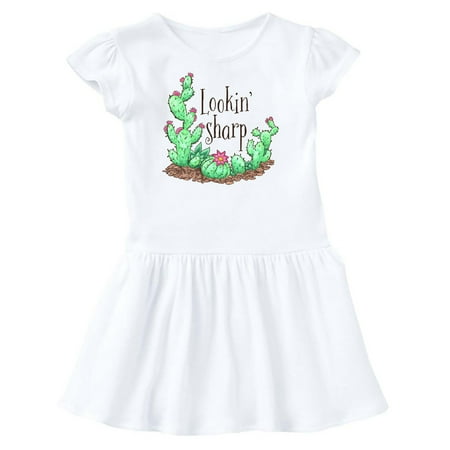 

Inktastic Lookin Sharp Cacti and Succulents Gift Toddler Girl Dress