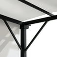 thumbnail image 5 of Sunjoy 9 x 9 ft. Pergola, Outdoor Patio Matte Black Steel Classic Frame Pergola with Retractable White Canopy Shade for Backyard, Garden Activities, White, 5 of 13