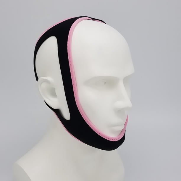 Llamada de parada triangular con correa protectora Máscara facial en forma de V inferior Correa de soporte facial triangular Fijación de mentón