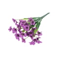 thumbnail image 1 of Yuarrent 2X Flores artificiales Ramas violetas Plantas falsas resistentes a los rayos Ramo de simulación realista resistente al desgaste Decoración del hogar Rojo púrpura, 1 of 6