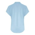 thumbnail image 5 of T-Shirts Femmes Lot Mode Décontractée Col en V Manches Courtes Haut T-Shirt - Hontri, 5 of 5