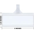 thumbnail image 5 of NuBliss Price Tags Label Holder, Wire Shelf Labels Snap On Plastic Sign Holder, 3 x 1.25", 100-Pack, 5 of 7