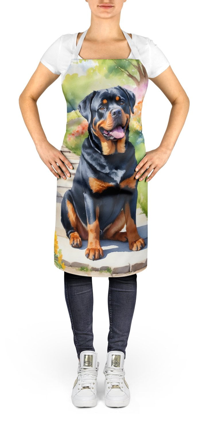 Rottweiler Spring Path Apron 27 in x 30 in