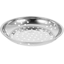 UPOUART 1Set Round Steamer Insert Food Steamer Plate in Silver for Home Users Cooking