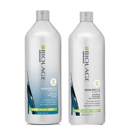 Matrix Biolage Advanced KeratinDose Pro-Keratin+Silk Shampoo & Conditioner Duo Set, 33.8