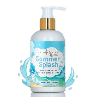 Summer Splash Kids Natural Body Lotion, Gentle and Safe for All Skin Types, 8 fl oz by LatherGreen