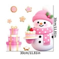 thumbnail image 3 of Seyotauo Christmas Window Clings Stickers - Christmas Clings Xmas Window Decals Decorations Indoor Outdoor Glass Snowflake Santa Claus Reindeer Snowman Accessories Decor Supplies, 3 of 6
