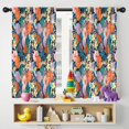 thumbnail image 5 of Blackout Kids Curtains,Pioneer Flower Floral Print Pattern Childrens Insulated Curtains Set Of 2,Bedroom Essentials,Toddler Room Decor 42"x54", 5 of 5