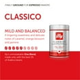 thumbnail image 3 of illy Classico Ground Espresso Coffee, Medium Roast, Classic Roast with Notes Of Caramel, Orange Blossom and Jasmine, 100% Arabica Coffee, All-Natural, No Preservatives, 8.8 Ounce Can (Pack of 6), 3 of 5
