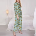 thumbnail image 3 of Balery Hot Dog Pizza Conjunto de Pijama con Estampado para Mujer, Conjunto de Dos Piezas con Manga Larga, Ropa de Dormir Suave con Bolsillos, Pijamas Cómodos-Medium, 3 of 7