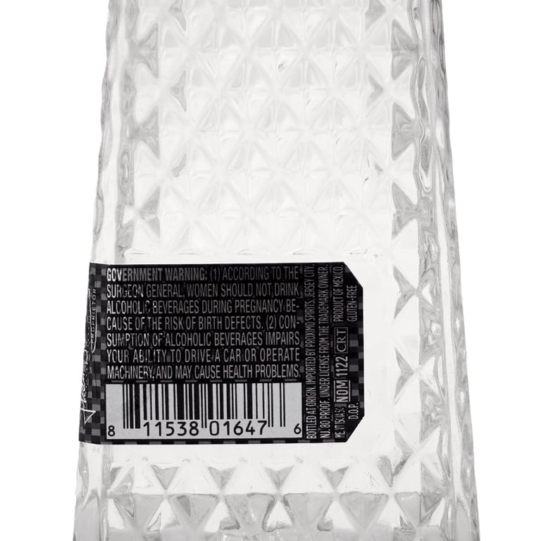 1800 Tequila Cristalino, 375 ml Glass Bottle, 40% ABV - Walmart.com