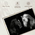 thumbnail image 6 of Elephant Stock Monochromatic Horses Wall Art - Horizontal Canvas Wall Art - Living Room Wall Decor - Animal Canvas - Black And Gray Decor - 24" x 16", 6 of 8