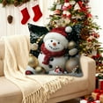thumbnail image 2 of Qwtwty Room Decor Christmas Pillow Cover Holiday Decoration Sofa Decoration Linen Pillow Home Sofa Holiday Decoration Pillow Cover 45x45cm, 2 of 6
